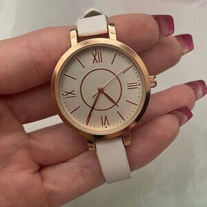 3/$15 Cream and gold watch